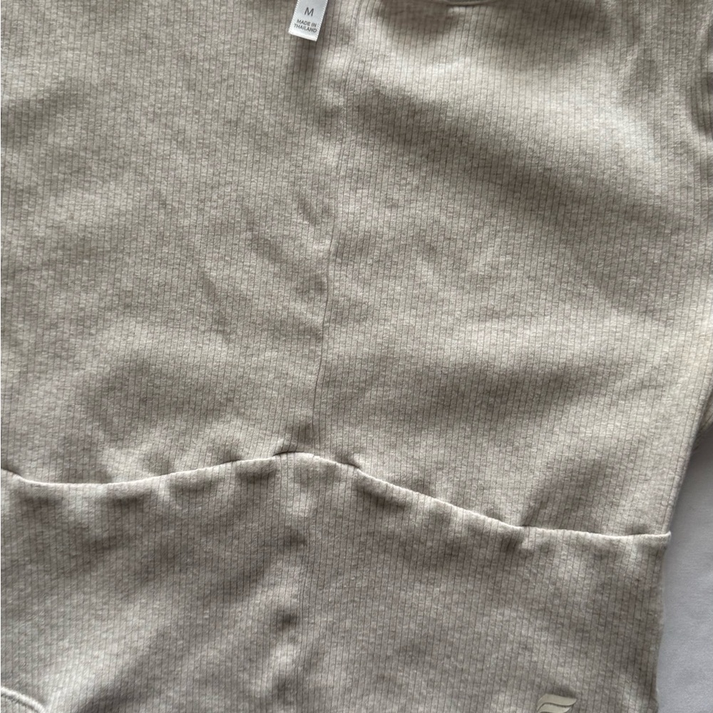 Fabletics Cream Ribbed‎ Knit Top - Picture 4 of 6